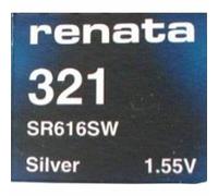4X Renata 321SR616SW 1.55V sans mercure Oxyde d'argent montre batterie