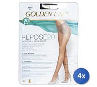 4X Repose Collant 20 Den 36F Noir Tg.XL