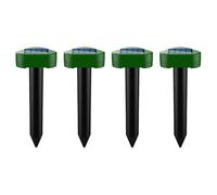 4X Répulsif Anti Taupes - Solaire,Ultrason,ultrasons borne pour Taupes - Serpents campagnols Gophers et Autres Répulsif -Triangle