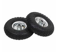 vidaXL Roue de diable 4 pièces Caoutchouc increvable 260 x 83 mm Charge 100 kg