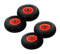 4X Roue de Diable PU Solide Pneu de Brouette Pneumatique de Chariot vidaXL