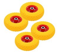 4X Roue de Diable PU Solide Pneu de Brouette Pneumatique de Chariot vidaXL