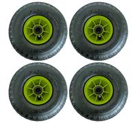 4x Roues de Brouettes à Air 260x85 MM 3.00-4 Moyeu Ø 20 Robuste 4 Pr Tissu