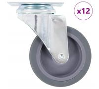 4x Roulettes Pivotantes 75 mm Chariot Roulant Etagère à Livre Meuble vidaXL
