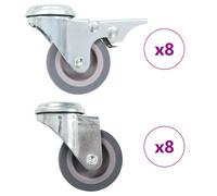 4x Roulettes Pivotantes à Trou de Boulon 50 mm Meuble Chariot Roulant vidaXL