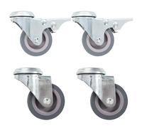 4x Roulettes Pivotantes à Trou de Boulon 50 mm Meuble Chariot Roulant vidaXL