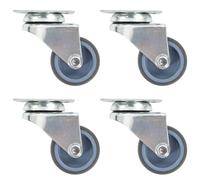 Roulettes pivotantes doubles 4 pcs 50 mm