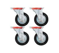 16x Roulettes Pivotantes 100 mm Table Basse Etabli Chariot Roulant vidaXL