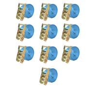 4x Sangle d’Arrimage à Cliquet 1 Tonne 6 mx38 mm Orange Transport vidaXL
