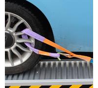 4x Sangle D’arrimage Zurrgurt Sécurité Roues 2000 kg 2t Orange 35 mm 1,8 m