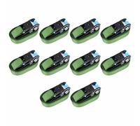 4x Sangles d’Arrimage à Cliquet 800 daN 6 m Vert Transport Remorque vidaXL