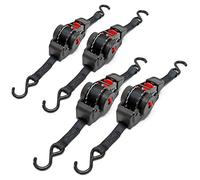 4X Sangles d'arrimage Automatique 100 daN Charge de Traction LGF 0,2 m LGL 1,8m PES Courroie Crochet