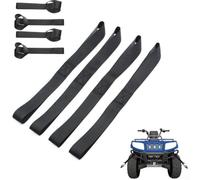 4x Sangles de Arrimage Boucle Souple 600LBS pour Moto pour atv UTV - Nylon Résistant à l'abrasion, Protection Peinture, Transport Remorque