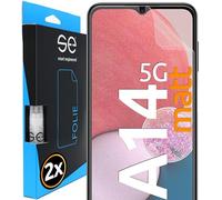 4x se® Film de Protection 3D Antireflet pour Samsung Galaxy A14 5G, Auto-réparateur, Compatible Empreinte & FaceID, Installation Sans Bulles, Résistant aux Chocs et Rayures, Fabriqué en Allemagne