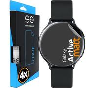 4x se® Film de Protection 3D Antireflet pour Samsung Galaxy Watch Active, Auto-réparateur, Compatible Empreinte & FaceID, Installation Sans Bulles, Résistant aux Chocs et Rayures,Fabriqué en Allemagne