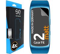 4x se® Film de Protection 3D Antireflet pour Samsung Gear Fit 2, Auto-réparateur, Compatible Empreinte & FaceID, Installation Sans Bulles, Résistant aux Chocs et Rayures, Fabriqué en Allemagne