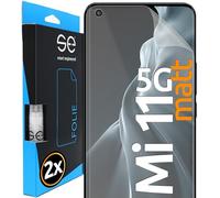 4x se® Film de Protection 3D Transparent pour Xiaomi Mi 11 5G, Auto-réparateur, Compatible Empreinte & FaceID, Installation Sans Bulles, Résistant aux Chocs et Rayures, Fabriqué en Allemagne