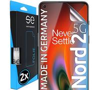 4x se® Film de Protection 3D Transparent pour OnePlus Nord 2 5G, Auto-réparateur, Compatible Empreinte & FaceID, Installation Sans Bulles, Résistant aux Chocs et Rayures, Fabriqué en Allemagne