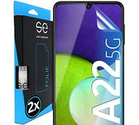 4x se® Film de Protection 3D Transparent pour Samsung Galaxy A22 5G, Auto-réparateur, Compatible Empreinte & FaceID, Installation Sans Bulles, Résistant aux Chocs et Rayures, Fabriqué en Allemagne