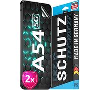4x se® Film de Protection 3D Transparent pour Samsung Galaxy A54 5G, Auto-réparateur, Compatible Empreinte & FaceID, Installation Sans Bulles, Résistant aux Chocs et Rayures, Fabriqué en Allemagne