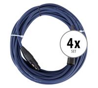 4x Set de Cable DMX XLR Male Female 3 Poles Effet Lumiere Audio Microphone 10M