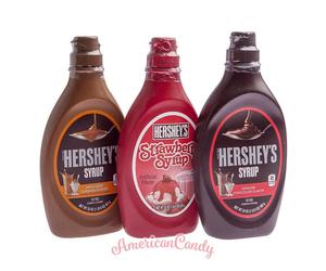 4X Sirop Hershey 3 Variétés Au Choix : Caramel, Fraise, Chocolat (12,55€/kg)