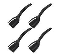 4X Spatule d'oeuf en nylon - Fried Egg Flipper Spatule, Grip and Fllip Egg Spatule Tongs, Tongs Grip and Fllip Fried Egg Turners Cooking Tool, Burgers Steak Fish Flipping Spatule & Tongs for Eggs