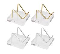 4x Support Acrylique de Présentoir pour Agate de Pierre Gemme de Spécimens En Cristal