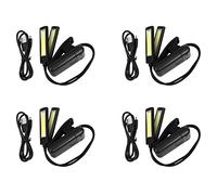 4X Support de Musique Pince de Lampe Lampe A LED A Pince- Scintillement, Entierement Ajustable,6 Niveaux de Luminosite - Egalement pour Lecture de Livre,Orchestre, Mixage,DJ