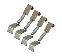 4x Support de plaque d'immatriculation argent Porte-plaque d'immatriculation
