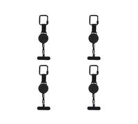4X Support de Téléphone Rétractable Antivol, Cordon de Sécurité pour Smartphone avec Clip Ceinture, Cordon de Téléphone Portable