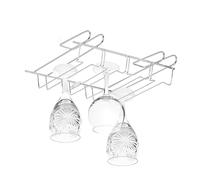 4x Supports verres vin Fixation verre Support verres pied rails métal