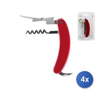 4X Tire-Bouchon De Serveur Rouge H&H