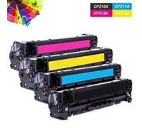 4x Toner Laser Compatible remplace HP CF210X CF211A-CF213A LaserJet Pro 200 color M251MFP,M276nw Multicolore G