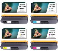 4x toner pour Brother TN325BK-325B TN325BK CMYK = noir + bleu + rouge + jaune | Remplacement pour HL-4140CN HL-4150CDN HL-4570CDW MFC-9970CDW