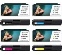 4x toner pour Brother TN910BK-910B TN910BK CMYK = noir + bleu + rouge + jaune | Remplacement pour HL-L9310CDW MFC-L9570CDW MFC-L9570CDW