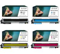 4x toner pour HP CE310A / CF350A-310/CF350 CE310A / CF350A CMYK = Noir + Bleu + Rouge + Jaune | Remplacement pour CP1025 CP1025nw MFP M175a M175nw