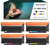 4x toner pour SAMSUNG CLTK406S-360B CLTK406S CMYK = noir + bleu + rouge + jaune | Remplacement pour CLX-3305FN CLX3300 CLX3305FN CLP360