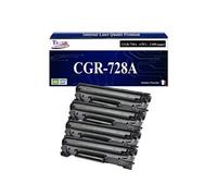 -4x Toners compatibles avec Canon 728 (3500B002) pour Canon MF4580, MF4580DN, MF4730, MF4750, MF4780W, MF4870DN, MF4890DW