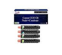 -4x Toners compatibles avec Canon CEXV28 pour Canon imageRUNNER Advance C5250 C5255 C5045i C5051C5051i