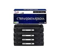 -4x Toners compatibles avec HP C7115A pour LaserJet 1000, 1005, 1200, 1200N, 1200SE, 1220, 1220SE, 3300, 3310 MFP, 3320 MFP, 3320N MFP, 3330 MFP,
