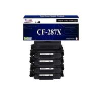 - 4x Toners compatibles avec HP CF287X (87X) pour HP LaserJet Managed M506dnm, M506xm