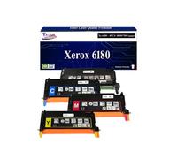 -4x Toners compatibles avec Xerox Phaser 6180, 6180DN, 6180MFP, 6180MFPD, 6180MFPN, 6180N