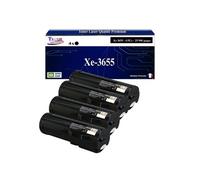 -4x Toners compatibles avec Xerox WorkCentre 3655 (106R02740/106R02738/106R02736) - Noir