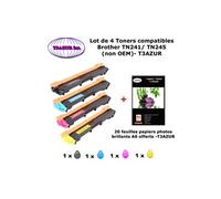 4x Toners compatibles Brother HL 3172CDW, MFC 9142CDN, MFC 9332CDW, MFC 9342CDW + 20f A6 brillants -