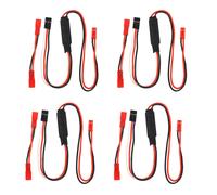 4X Treuil Ch3 3 Voies Ligne de Commande Panneau Télécommande Récepteur Câble pour 1/10 Rc Chenille Axiale Scx10 Trx4