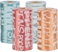 4x Trixie sacs à crottes pour chiens 32 rouleaux de 20 pcs, assortis