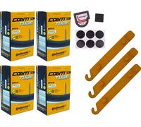 4x Tuyau vélo 26 pouces 57-559 Continental SV 60mm Sclaverand + accessoires SET