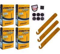 4x Tuyau vélo 27/28 pouces 23-622 Continental Race SV 60mm Sclaverand + SET