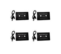 4X Universal Cassette 5.0 Audio Car Tape Adaptateur Stéréo Aux avec Mic pour Téléphone MP3 Câble AUX Lecteur CD